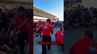 Lewis Hamilton celebrates with his Team 🇪🇸 | Spanish GP 2026