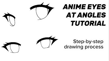 Anime Eyes at Angles Tutorial | How to Draw Anime Eyes for Beginners (Full Process Tutorial)