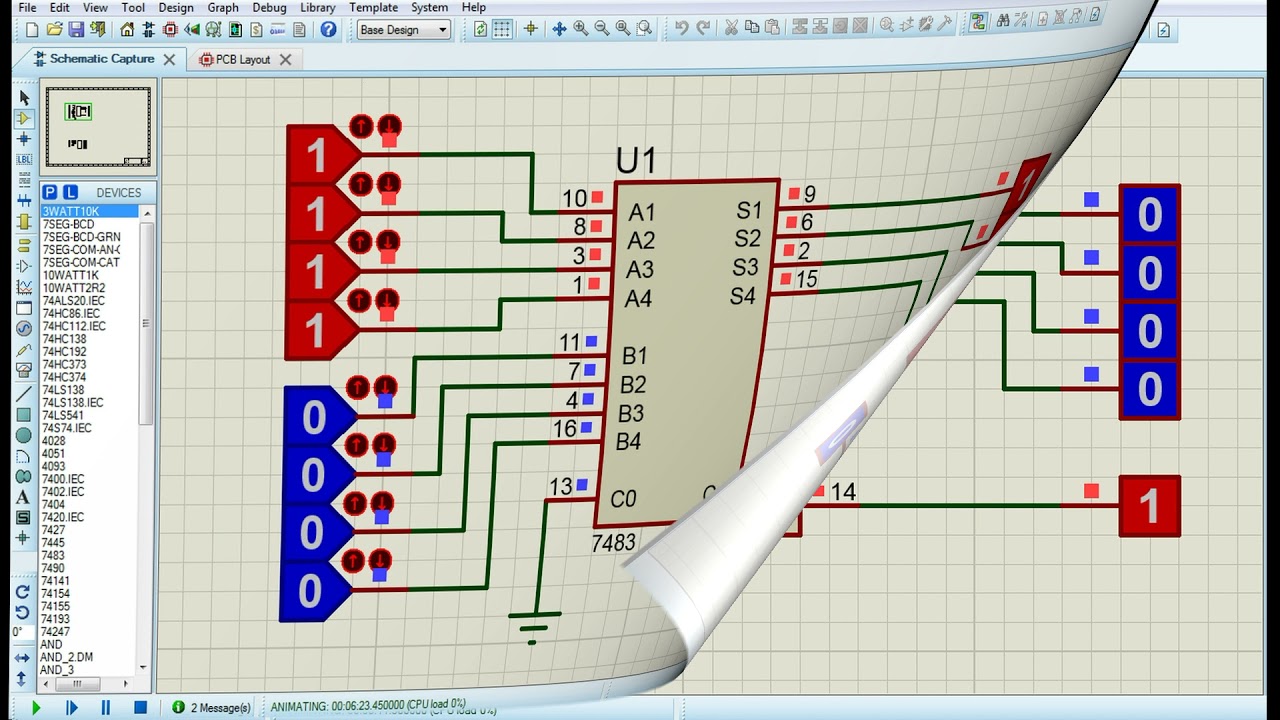 ПОДРОБНАЯ РАБОТА МИКРОСХЕМЫ К155ИМ3 аналог SN7483N - YouTube