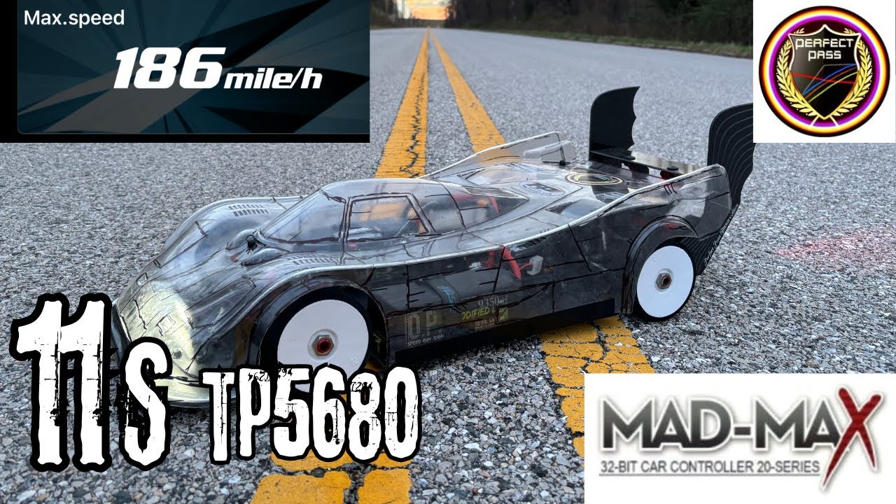 Arrma Limitless 186mph 11s Tp5680, MadMax Esc, Onyx 9350 - YouTube