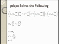 Solving Parabolic PDEs in Matlab