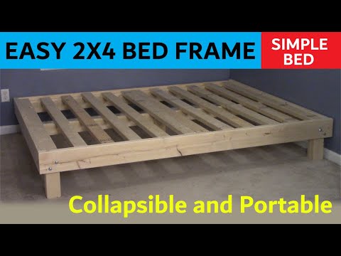 Building a queen size bed from 2x4 lumber | Doovi