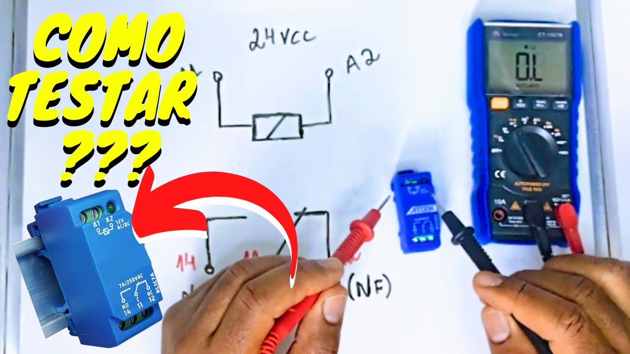 Como testar RELÉ DE INTERFACE | RELÉ ACOPLADOR