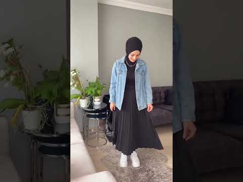 تنسيقات الجاكيط الجينز مع التنورة