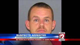 90 year old veteran robbed at knife point suspects arrested