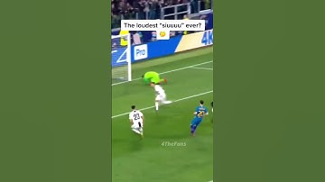 The best and loudest Cristiano Ronaldo SIIII ever 🤔