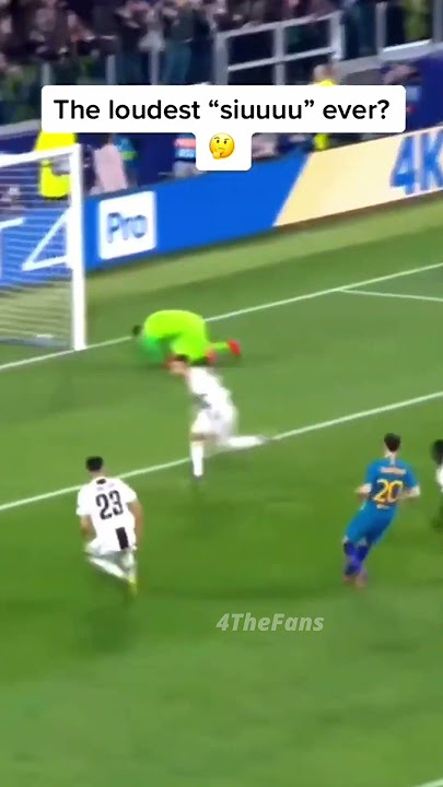 The best and loudest Cristiano Ronaldo SIIII ever 🤔
