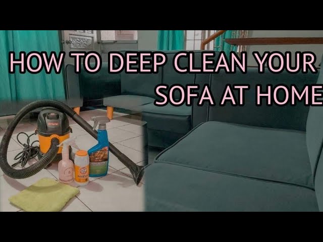 Best Way to Clean your Couch Sofa Microfiber FAST (Baking Soda
