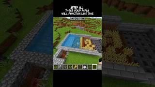MINECRAFT AUTOMATIC FARMS ☠️ #minecraft #shorts