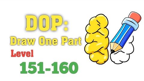 Draw One Part (DOP) Level 151-160 Walkthrough | Puzzle Games