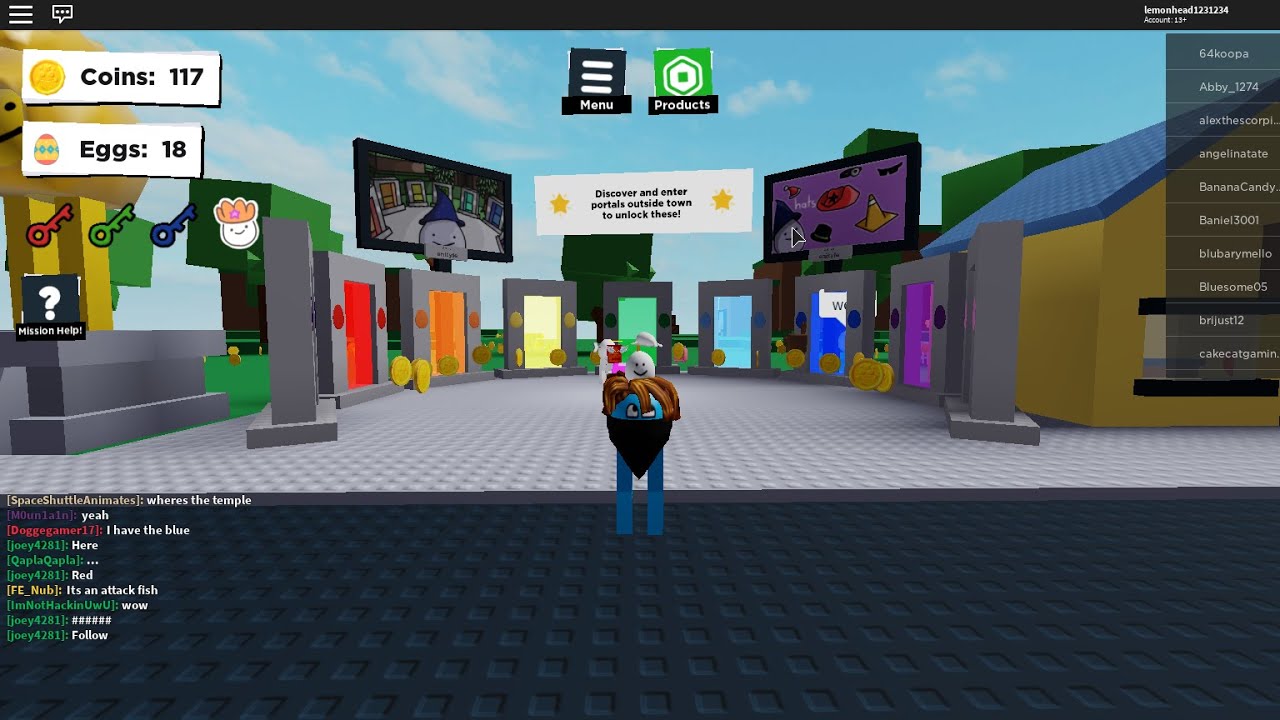 roblox eg all portals - YouTube