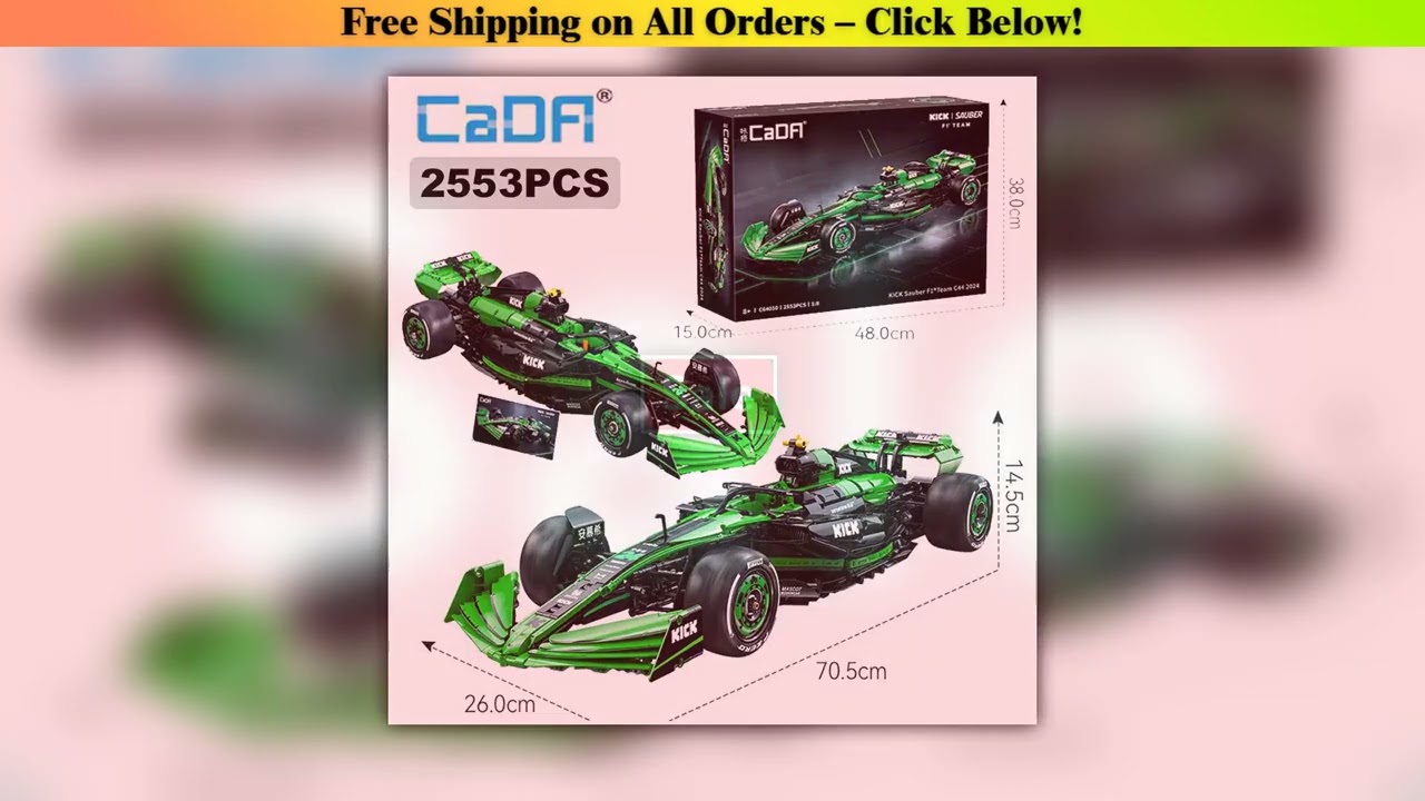 Cada 1:8  MOC Sauber F1 Team C44 Formula-1 F1 Racing Car Number 24 Sports Car