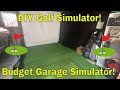 Budget Homemade Golf Simulator Tour! How to Build a Golf Simulator! Less Than One Thousand Dollars!