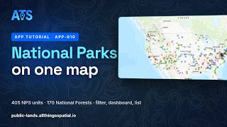 Information National Parks map: every NPS unit and National Forest, one workbench Update