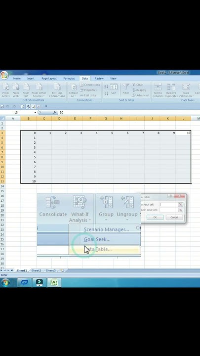 Excel में Data table कैसे बनाये| How to create Data table in Excel ...