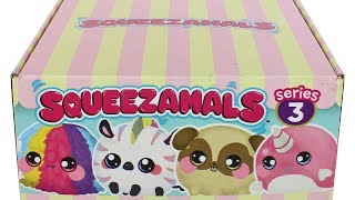 Squeezamals Series 3 Plush And Micros Unboxing Toy Review