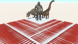 Animals Dinosaur Infernal Race VS All Titanoboa in Titanic Arena Animal Revolt Battle Simulator
