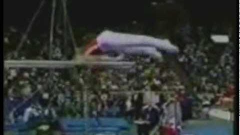 Parallel bars. Basket with cut straddled to support