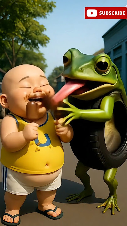 Upin cries when his ice cream is taken by the Frog #upinipin #viralshorts #trending #animation