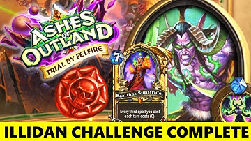 ILLIDAN STORMRAGE CHALLENGE HEARTHSTONE Final Boss Video Guide Walkthrough Decklist Tips Complete
