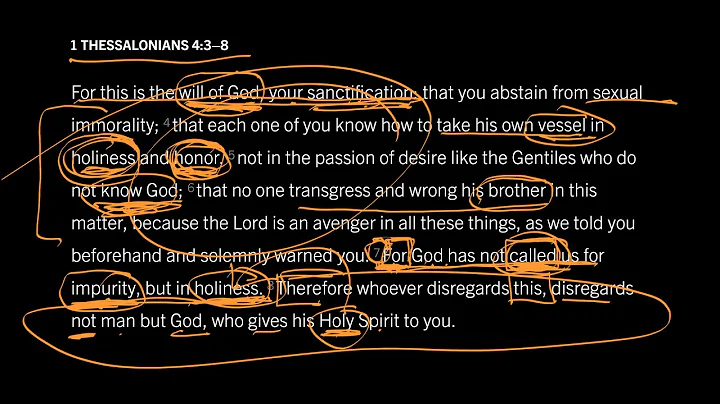 The Sovereign Call to Sexual Purity: 1 Thessalonians 4:3–8, Part 4