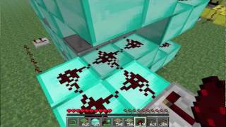Minecraft [How to make] Simplest Piston Elevator