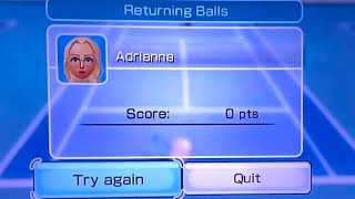 17 minutes of me being bad at returning balls in Wii sports
