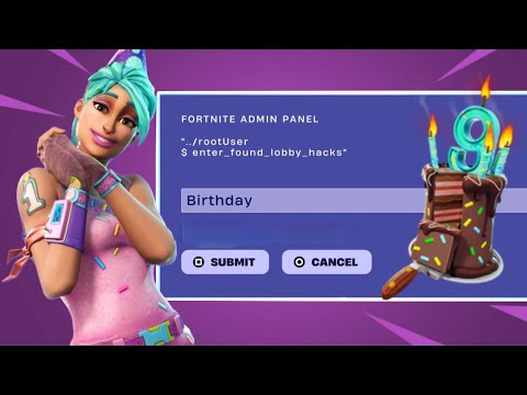 FREE BIRTHDAY SKIN ADMIN CODES FORTNITE ALL LOBBY HACKS CODES ALL EVERY BRAND NEW CODE LOBBY HACK