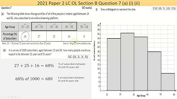 Maths screencast 2021 Paper 2 LC OL Question 7