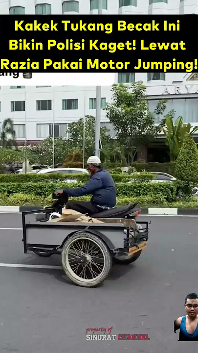 “Kakek Ini Bukan Kaleng-Kaleng! Terobos Razia Polisi Sambil Lompatin Motor!”#tni #viral #short