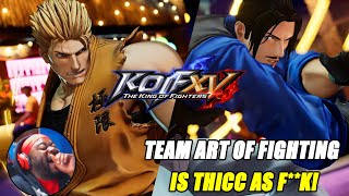 Team ART OF FIGHTING is THICK | King of Fighters XV | RYO AND ROBERT Reveal Trailer | REACTION