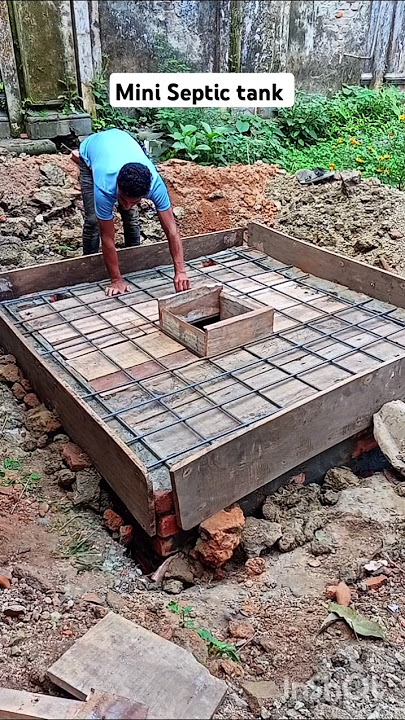 Easy Way to Make Septic Tank  Concrete Slab #septictank #construction #shorts