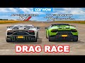 Lamborghini Aventador SVJ vs Huracan Performante DRAG RACE