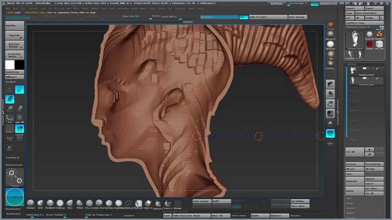 how to create thickness in zbrush