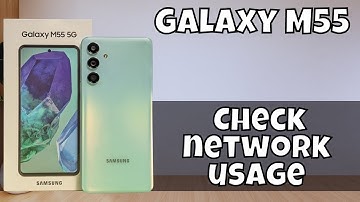How to Check network usage Samsung Galaxy M55 | Wifi / Data usage