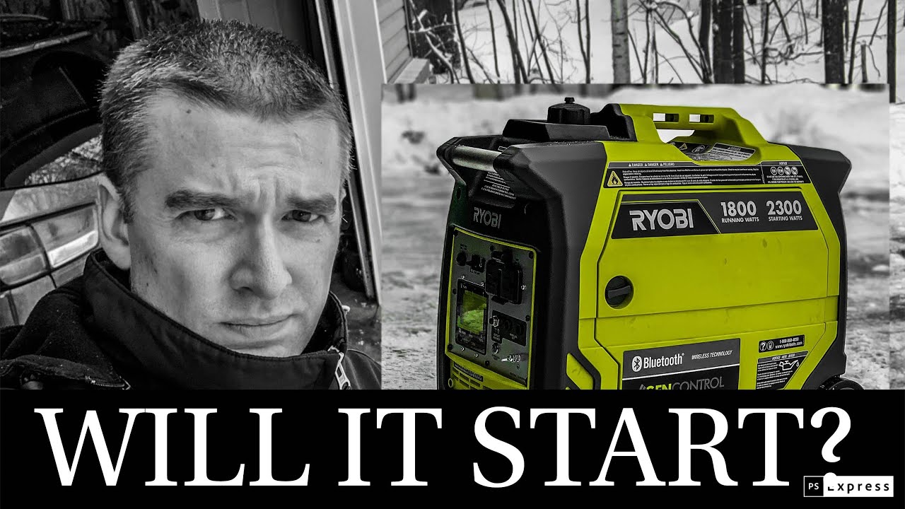Ryobi Generator: 22°F Start ❄️❄️