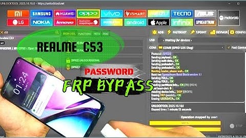 Realme C53: Latest FRP Bypass & Password Unlock Tool — 2025 Update #frpbypass #password #realme