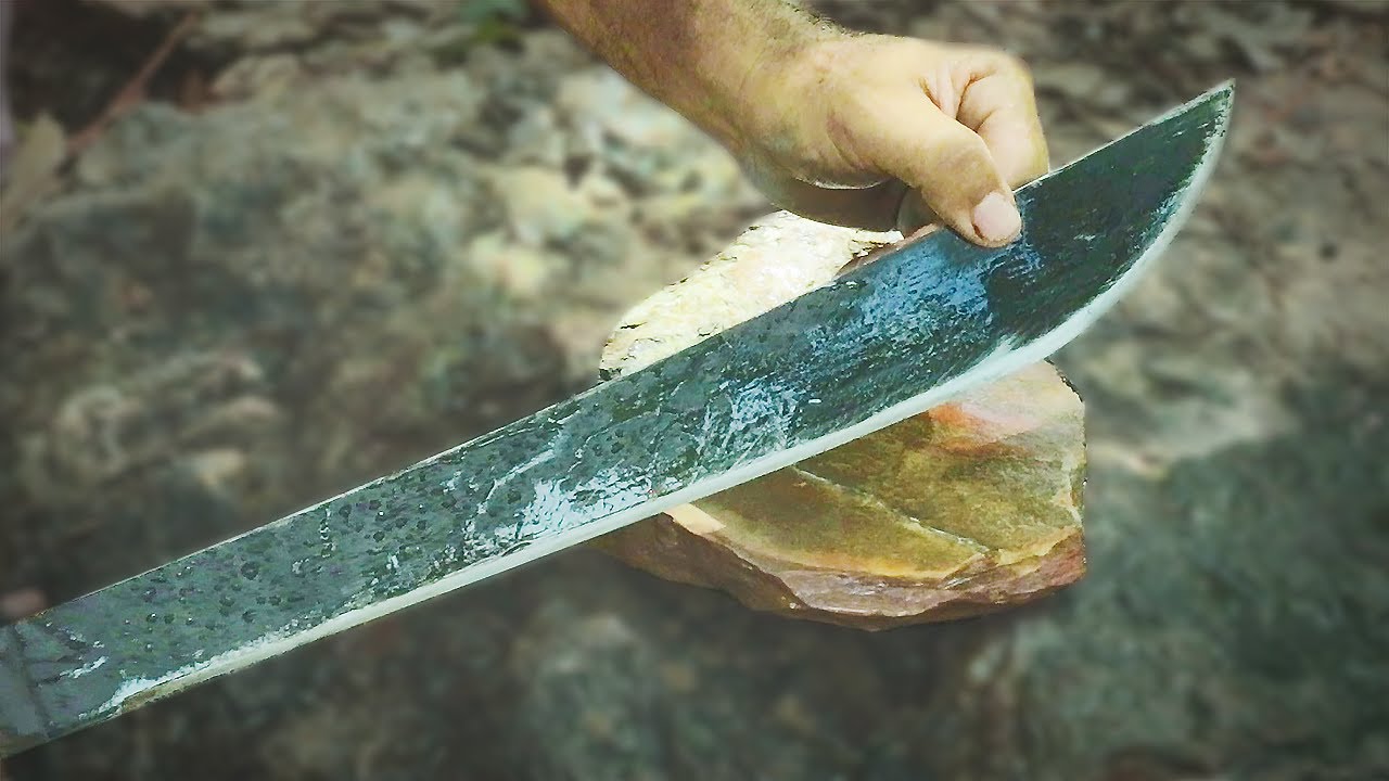 Como Afiar Facão Com Pedra Natural