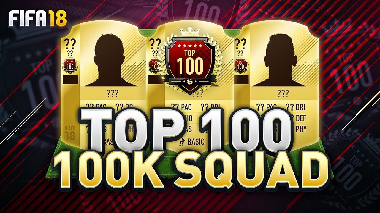 TOP 100 ON FUT CHAMPIONS w/ THE BEST 100K TEAM ON FIFA 18!!