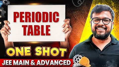 PERIODIC TABLE in 1 Shot - All Concepts Covered || JEE Main & Advanced || Safar JEE