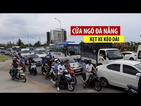 Video Kẹt xe kéo dài ở cửa ngõ Nam Đà Nẵng vì tai nạn liên... - youtube