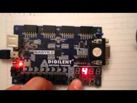 4 bits a Display de 7 segmentos Basys2