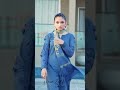Aina asif in blue dress