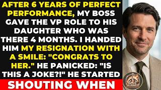 My Boss Handed His Daughter the VP Role After 6 Years of My Perfect Performance. When I Resigned...