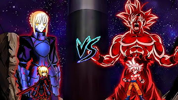 Alter Saber TP OP V2 (New) VS Goku MUI KaiokenX10 OP in Jump Force Mugen