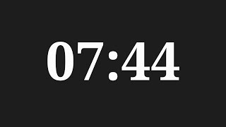 7 Minutes 44 Seconds Countdown Timer