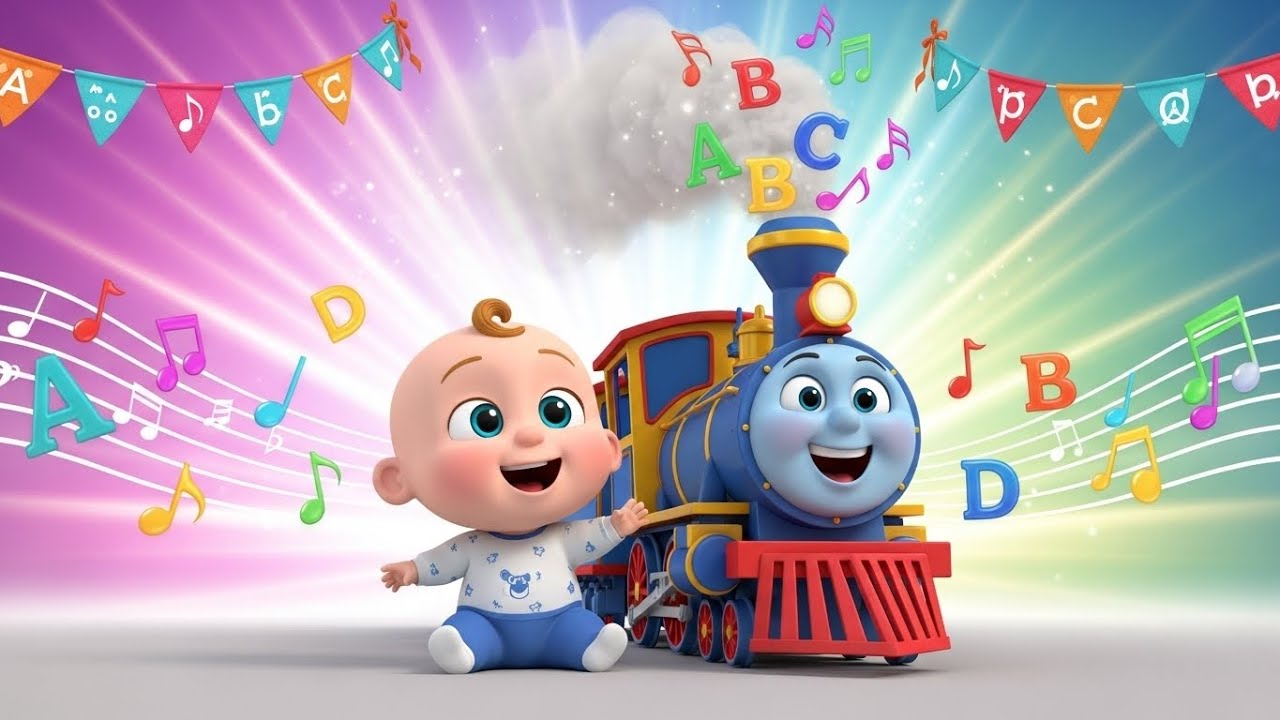 Учим алфавит! Время в поезде 🚂 | Песенка про алфавит для детей | Поем и учим буквы