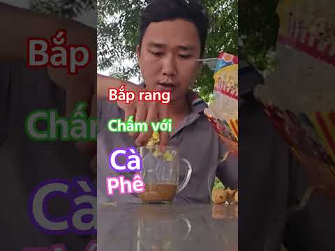 bắp rang chấm cà phê