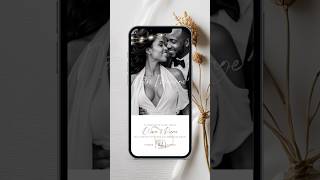 Invitation de Mariage Numérique avec RSVP – Modèle Canva Faire-Part Digital Mariage 2026