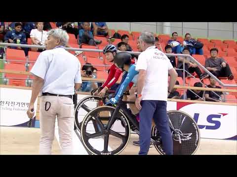 (19.10.19) JuniorWomenSprint 14 Finals Race 1 [40th <strong>Asian</strong> <strong>Track</strong> Championship]